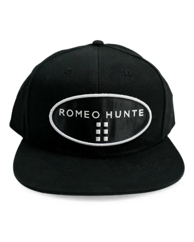 ROMEO HUNTE Baseballkappe mit Logo-Patch - Schwarz Schwarz