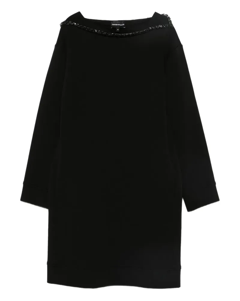 Emporio Armani Verziertes Kleid - Schwarz Schwarz