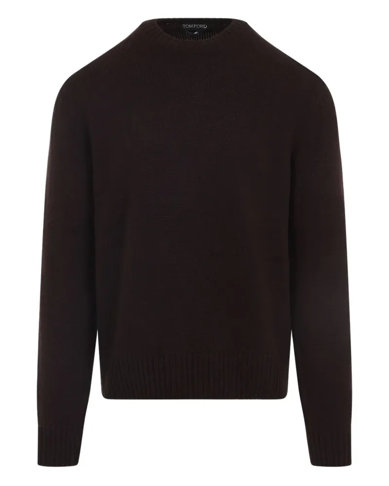 Tom Ford Kaschmirpullover mit rundem Ausschnitt - Braun Braun