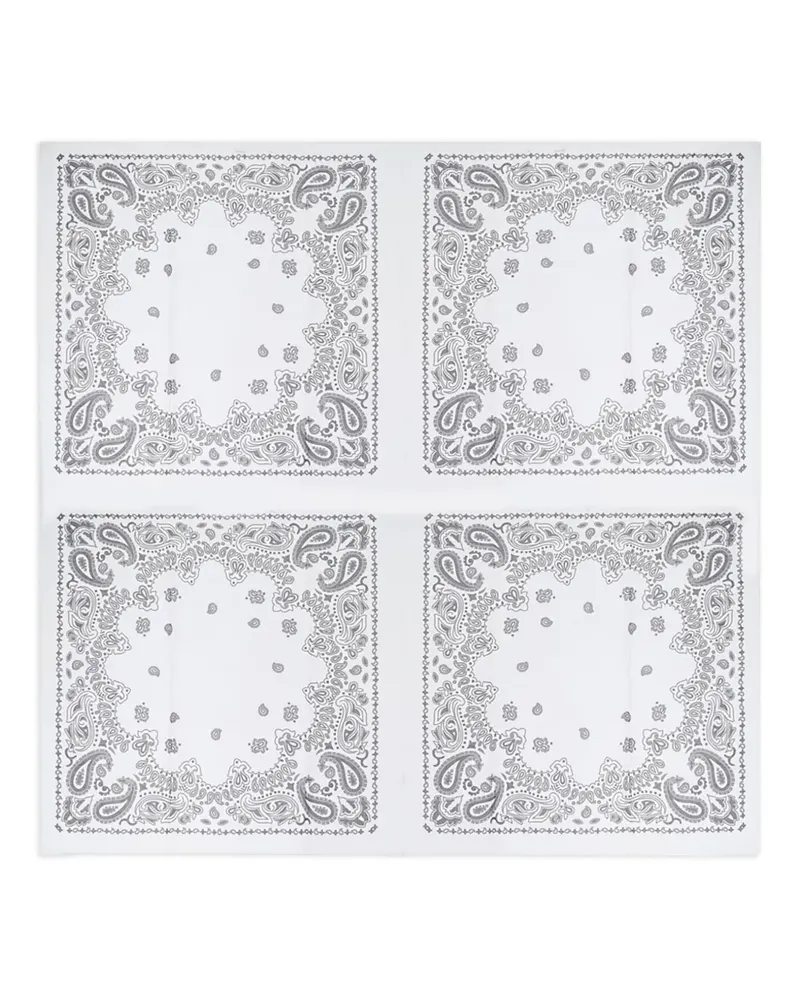 Destin Schal mit Paisleymuster - Weiß Weiß