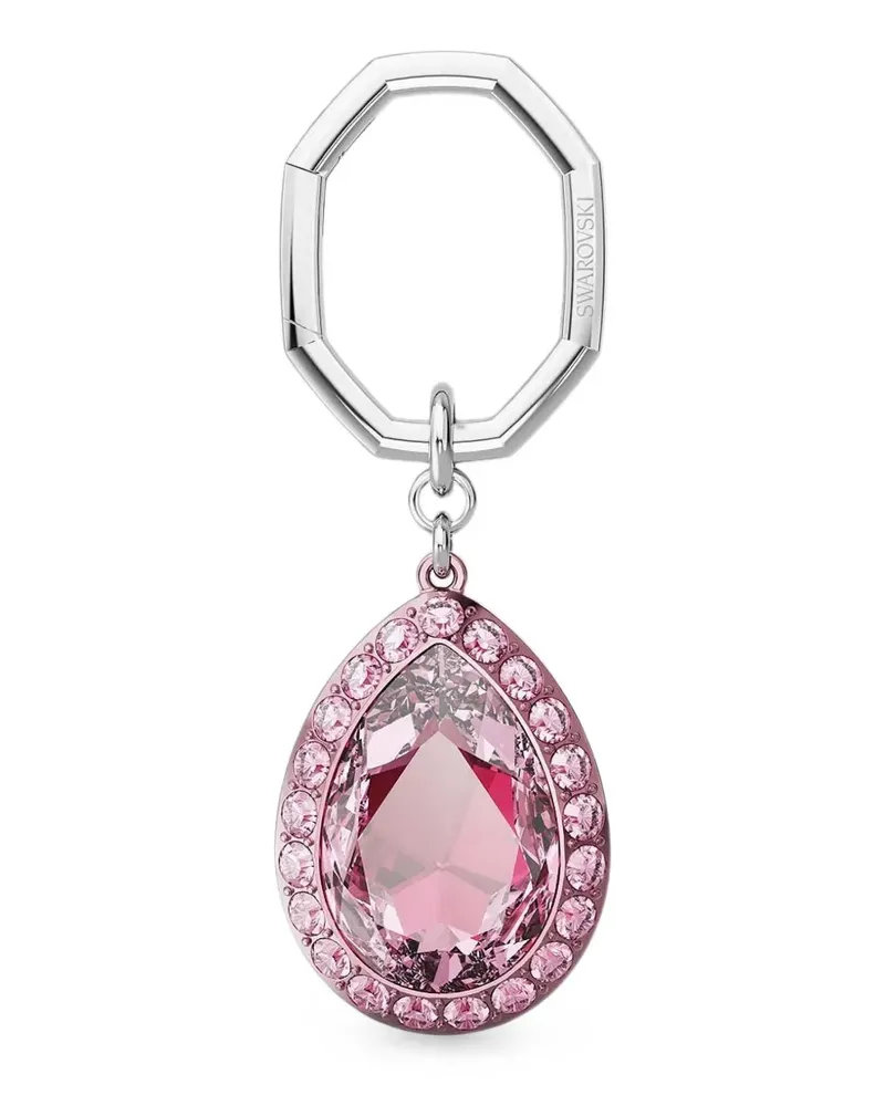 Swarovski crystal-embellished pear-cut keyring - Rosa Rosa