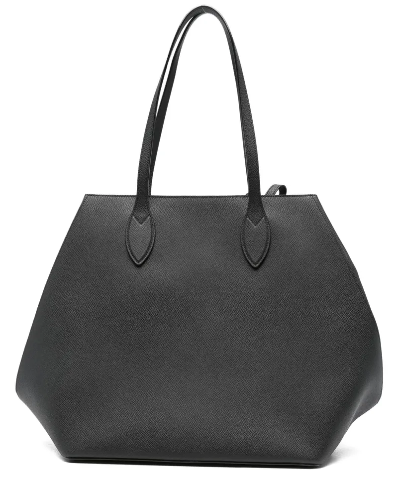 Valextra Große Vivi Tote Bag - Schwarz Schwarz
