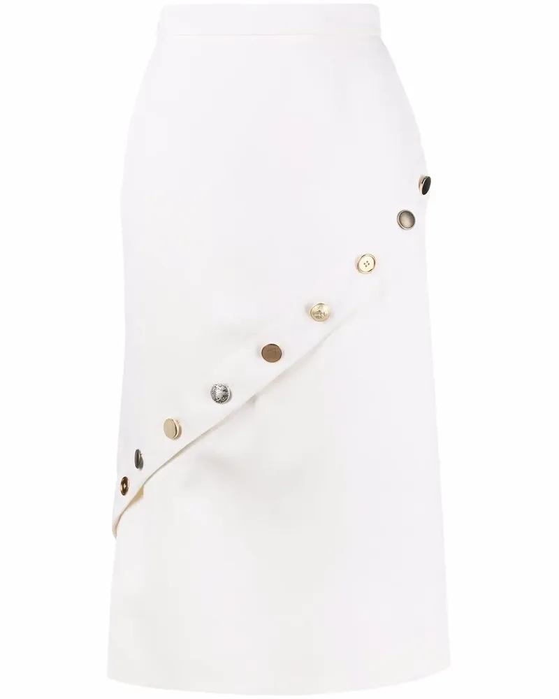 Alexander McQueen Rock mit hohem Bund - Nude Nude