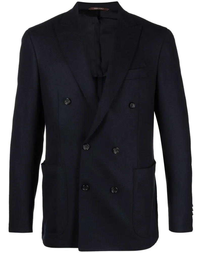 Canali Sakko mit steigendem Revers - Blau Blau