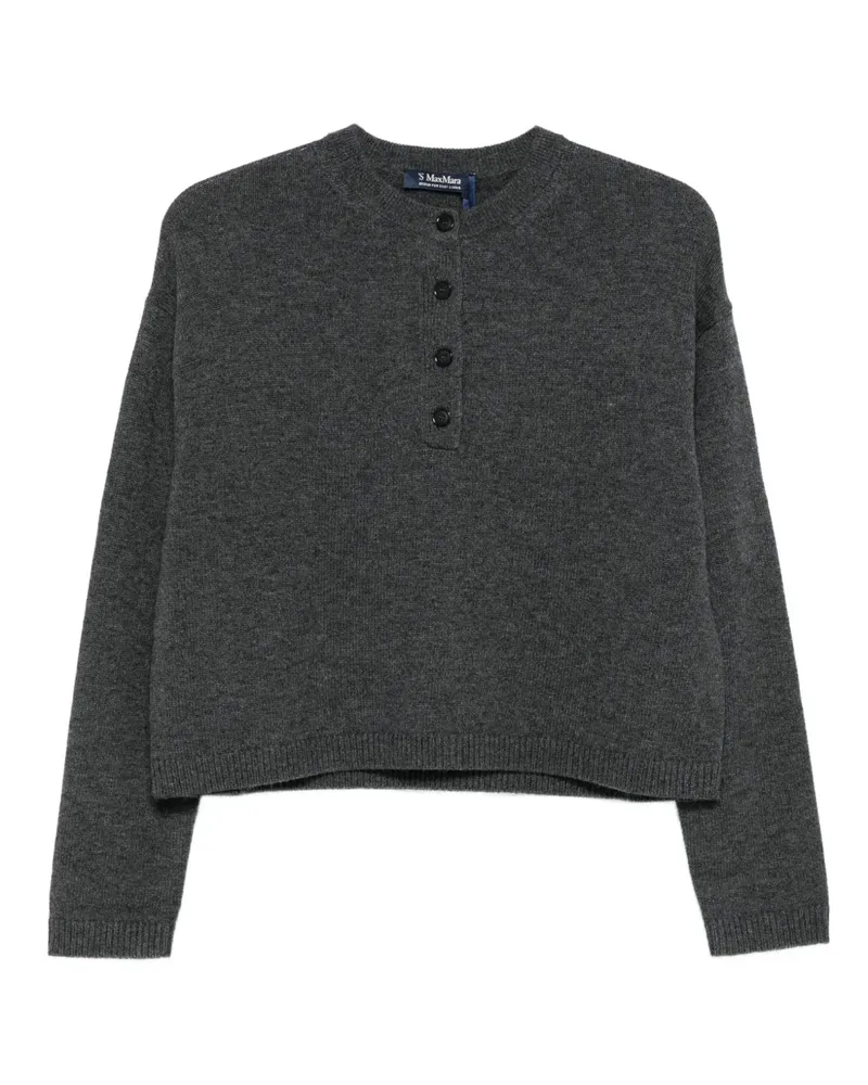 Max Mara Max Mara Pullover mit Knopfleiste - Grau Grau