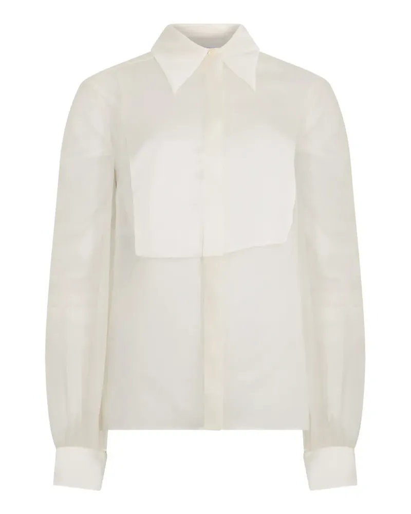 Alberta Ferretti Hemd mit Latz - Weiß Weiß
