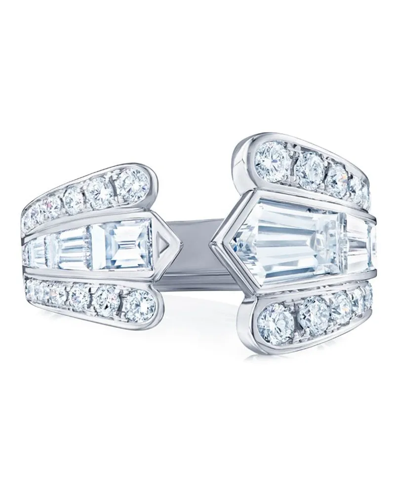 KWIAT 18kt Weißgoldring mit Diamanten - Silber Silber