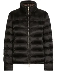 Dolce & Gabbana Steppjacke mit Jacquardmuster Schwarz