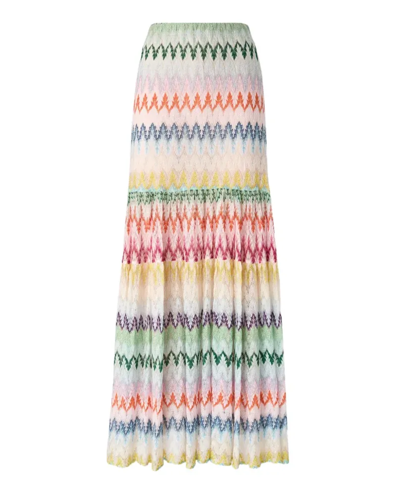 Missoni Langer Rock mit Zickzackmuster - Nude Nude