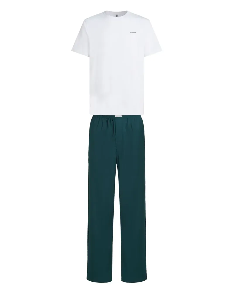Karl Lagerfeld Kurzärmeliger Pyjama - Weiß Weiß