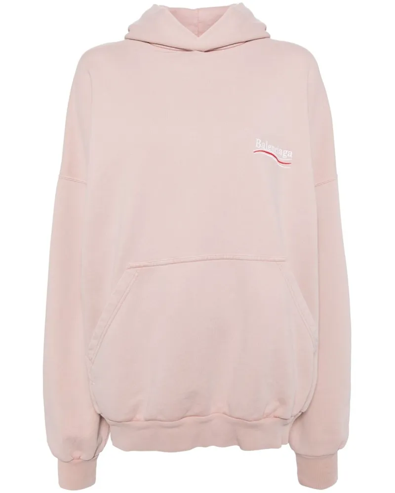 Balenciaga Hoodie mit Logo-Print - Rosa Rosa