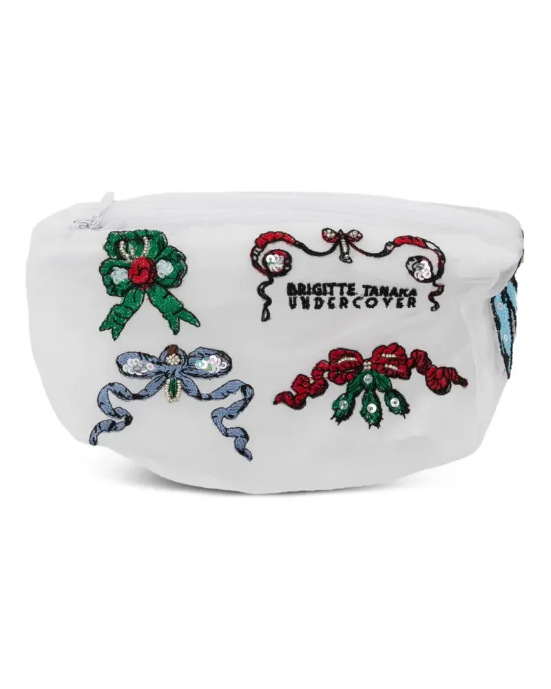 Undercover x Brigitte Tanaka embroidered wallet - Weiß Weiß