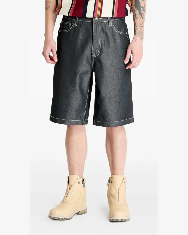 Guess contrast-stitch shorts - Grau Grau