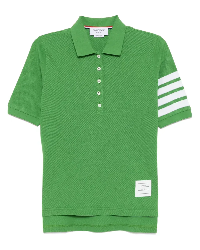 Thom Browne Classic Pique 4 Bar Poloshirt - Grün Grün