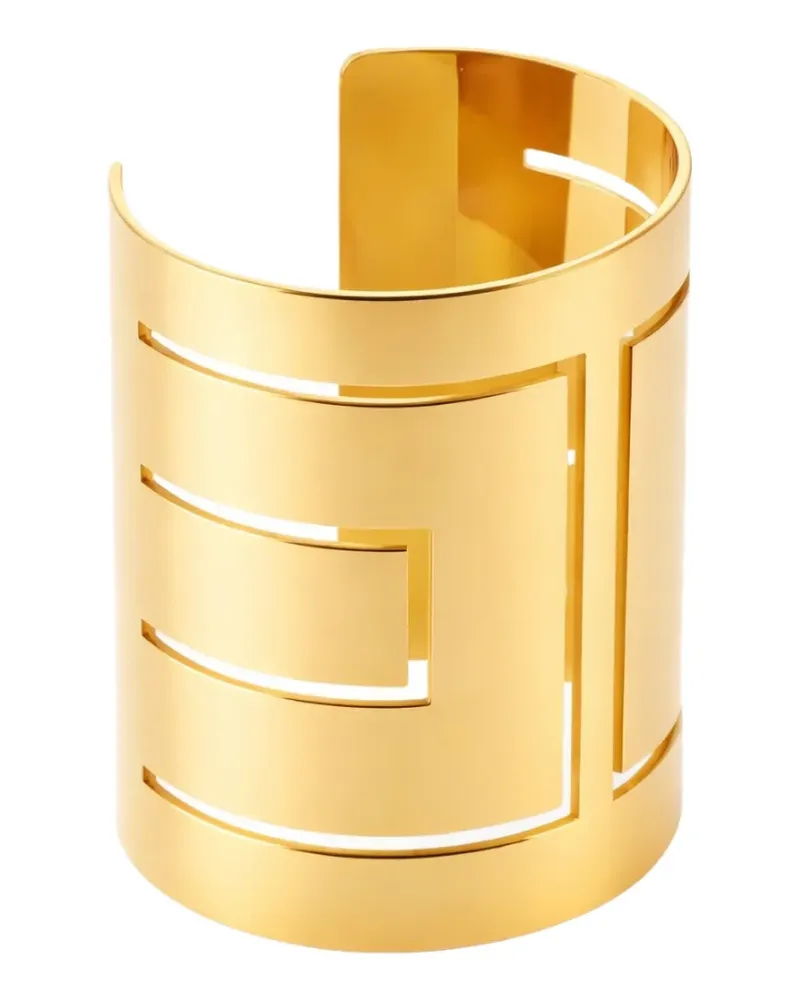 Elisabetta Franchi cut-out cuff bracelet - Gold Gold