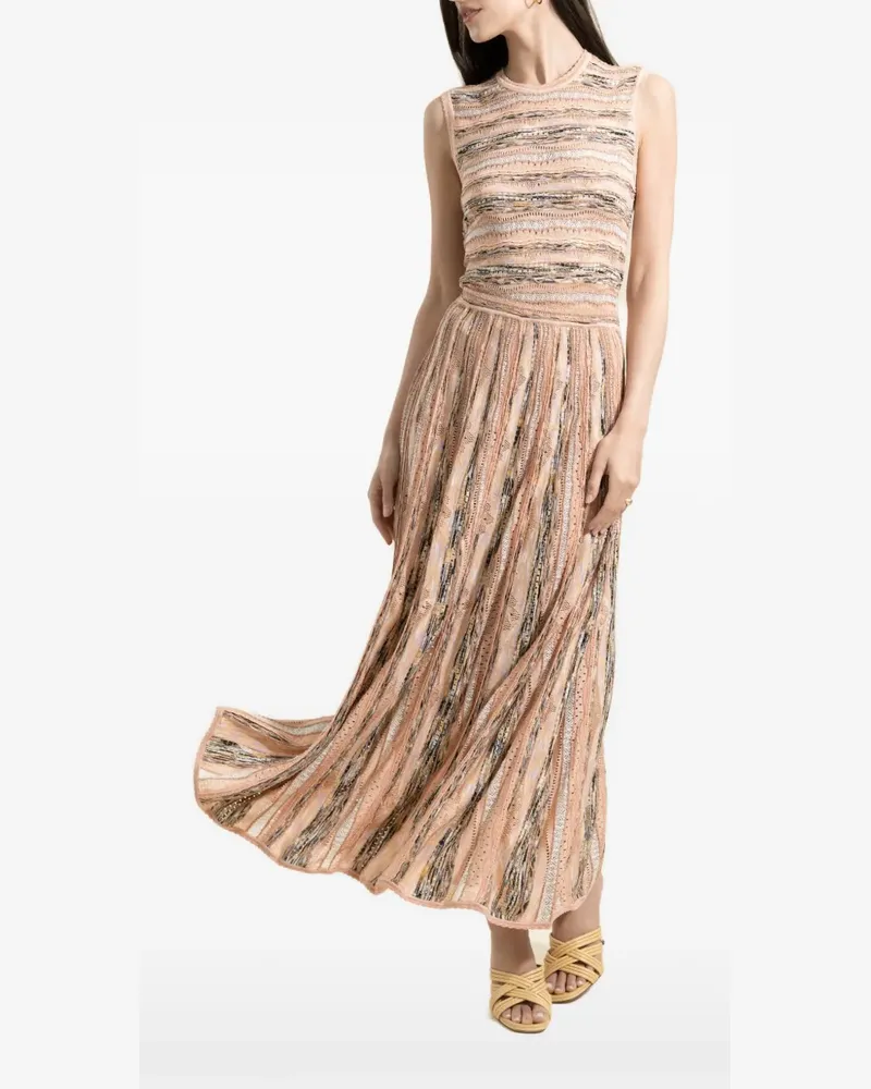Ulla Johnson Alisa geometric-pattern knit top - Nude Nude