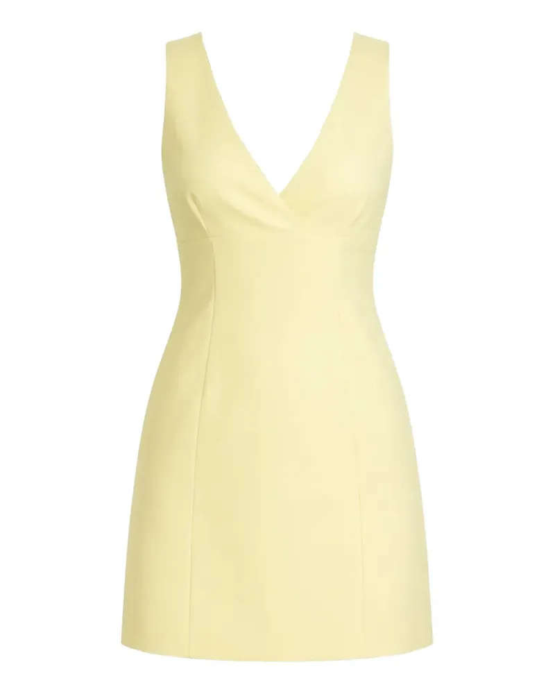 Alice + Olivia Mandy plunge-neck mini dress - Gelb Gelb