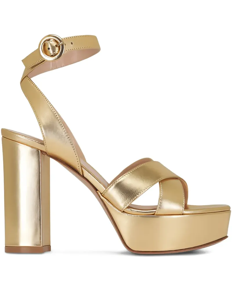 Gianvito Rossi Sandalen mit Plateau - Gold Gold
