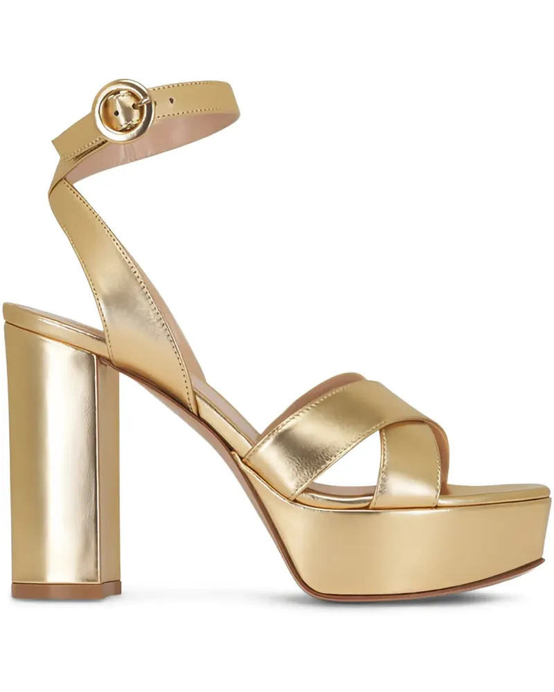 Gianvito Rossi Sandalen mit Plateau - Gold Gold