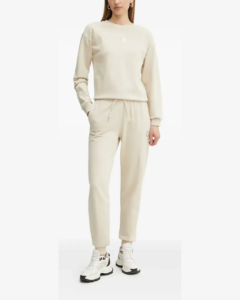 Armani Exchange Sweatshirt mit Logo-Verzierung - Nude Nude