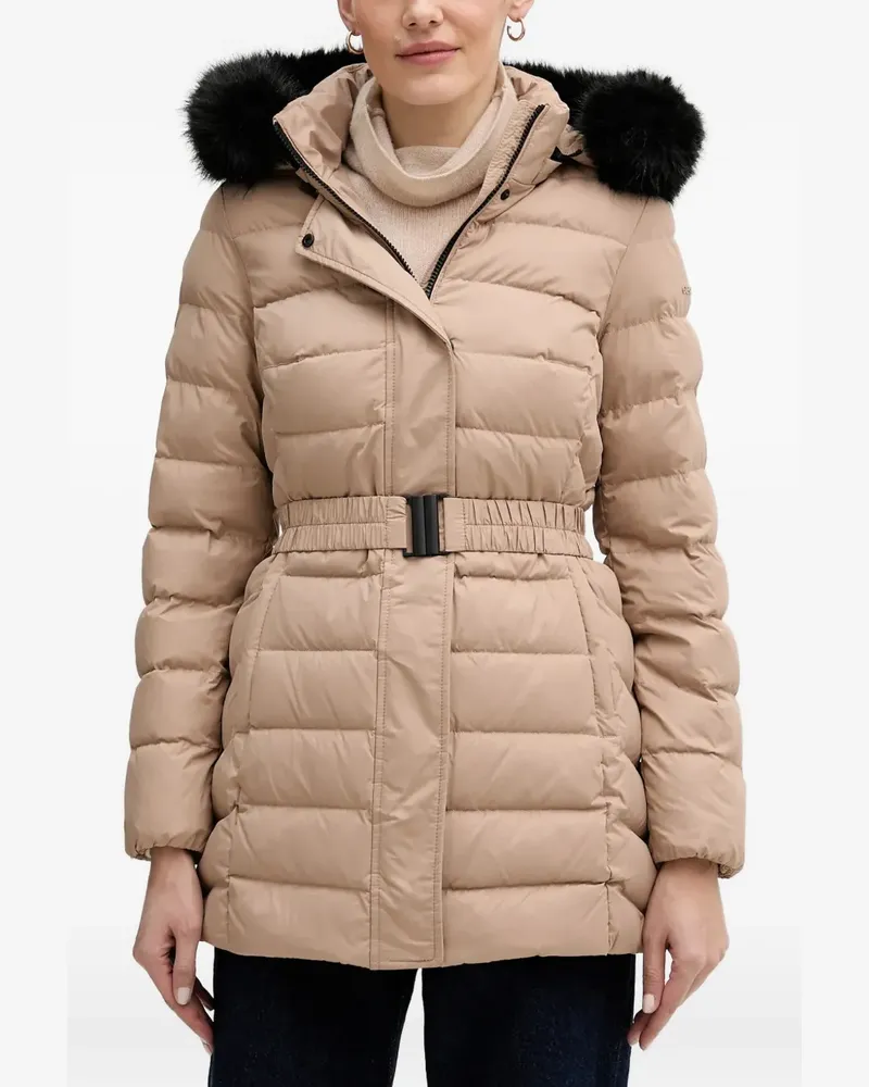 Geox Catria hooded puffer jacket - Nude Nude