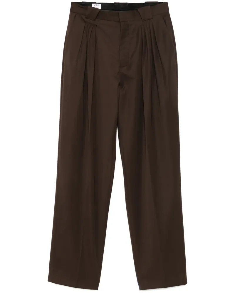 Casablanca Paris Klassische Bundfaltenhose - Braun Braun