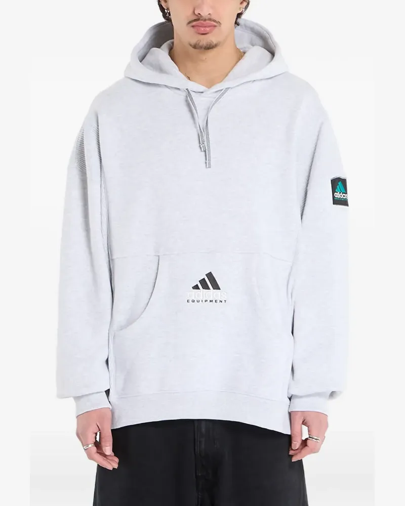 adidas Hoodie mit Logo-Stickerei - Grau Grau