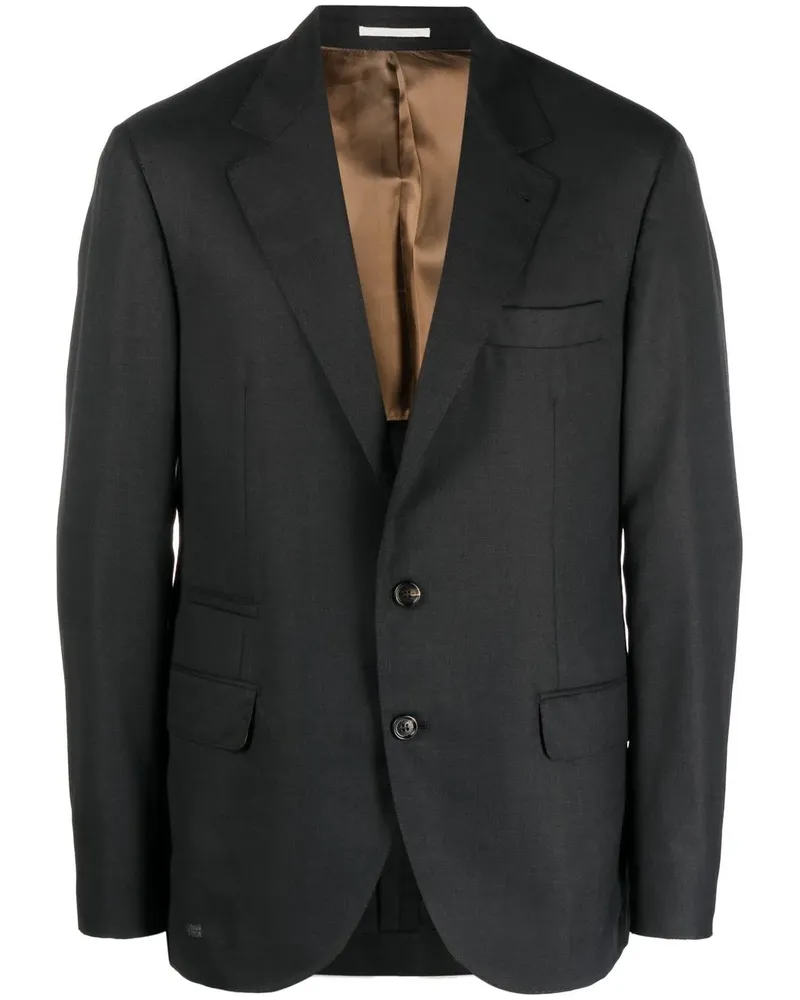 Brunello Cucinelli Sakko mit fallendem Revers - Grau Grau