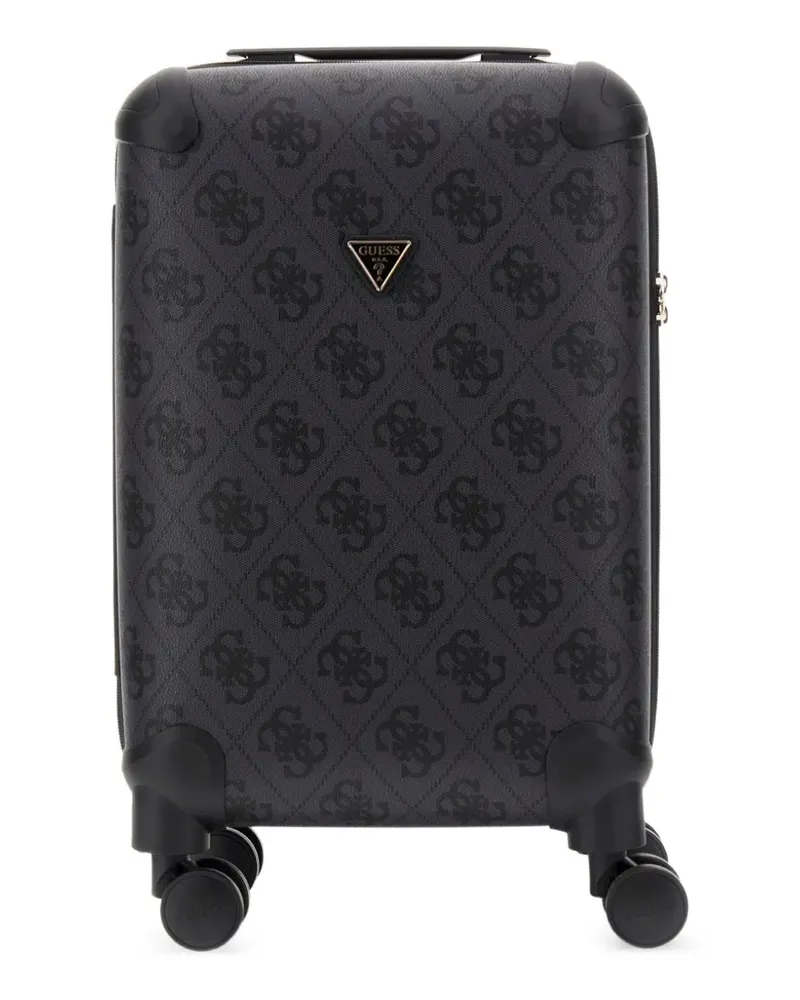 Guess Berta 4G Rollkoffer mit Logo - Schwarz Schwarz
