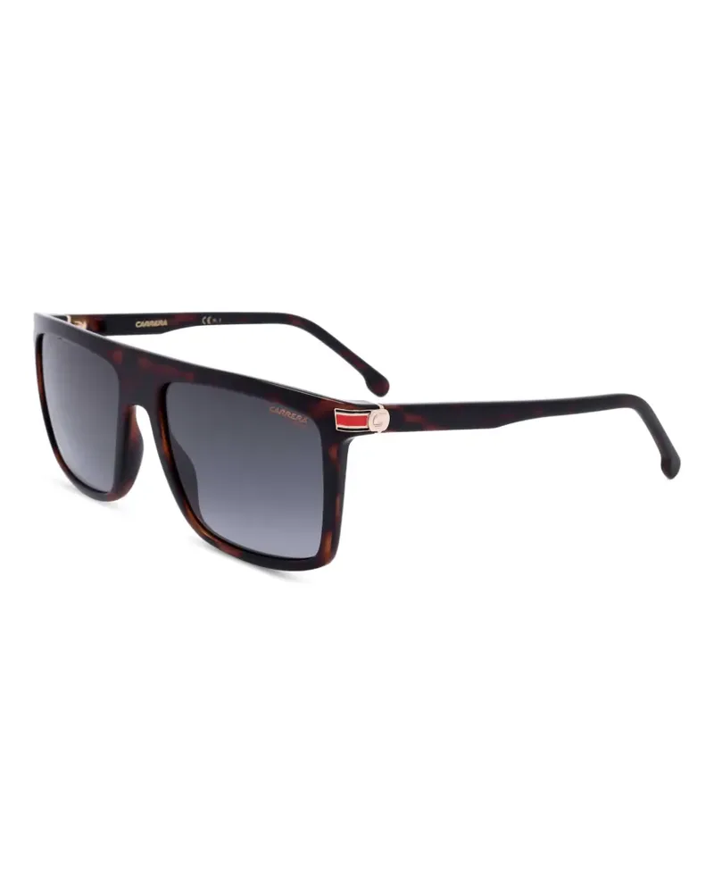 Carrera Eckige Sonnenbrille in Schildpattoptik - Braun Braun