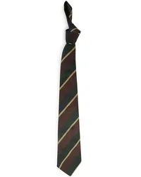 Ralph Lauren stripe-pattern silk tie Braun