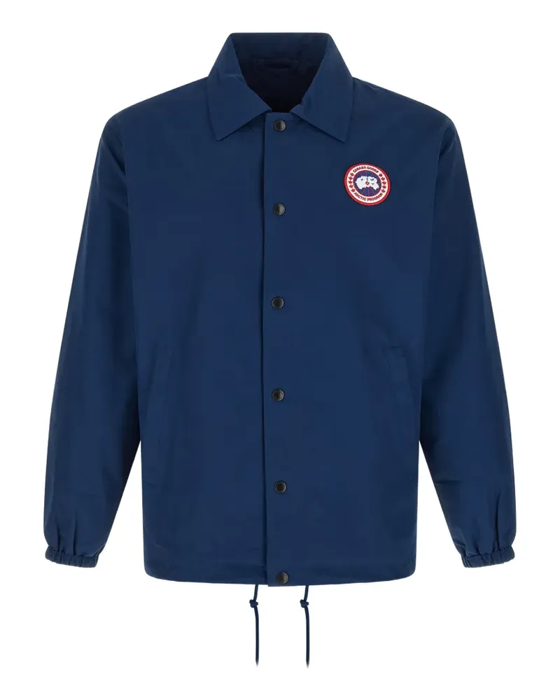 Canada Goose logo-patch jacket - Blau Blau