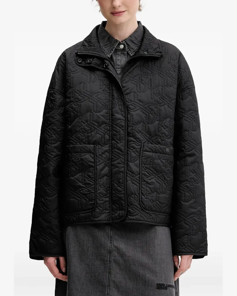 Karl Lagerfeld quilted jacket - Schwarz Schwarz
