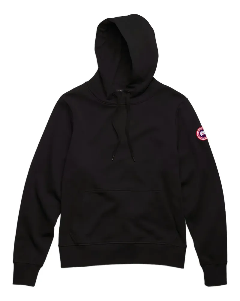 Canada Goose drawstring badge hooded sweatshirt - Schwarz Schwarz