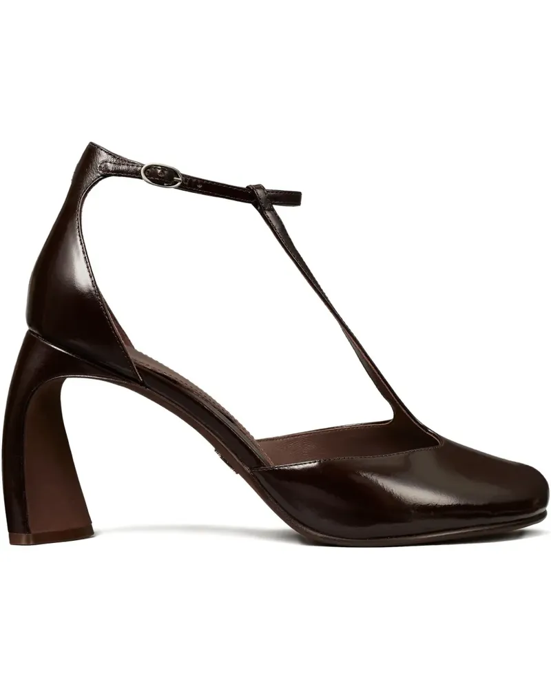 Tory Burch Peeptoe-Sandalen mit T-Riemen 90mm - Braun Braun