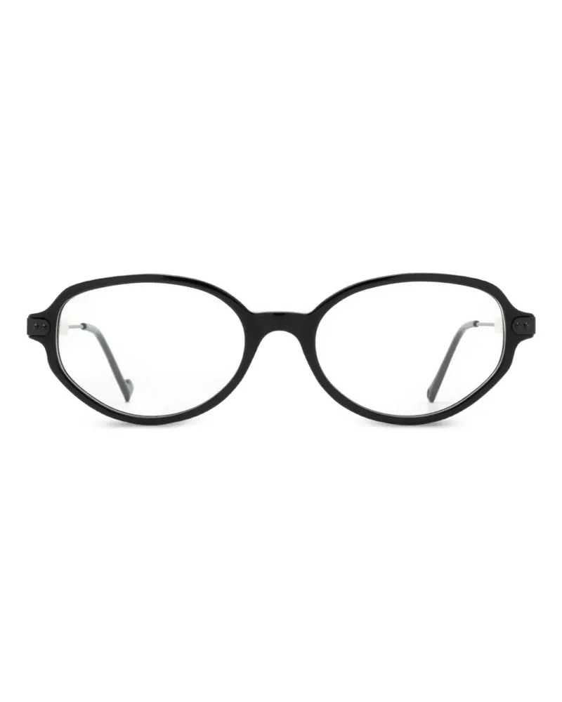 Eyepetizer Madison Brille mit ovalem Gestell - Schwarz Schwarz