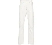 Slim-Fit-Jeans mit Logo-Patch - Nude