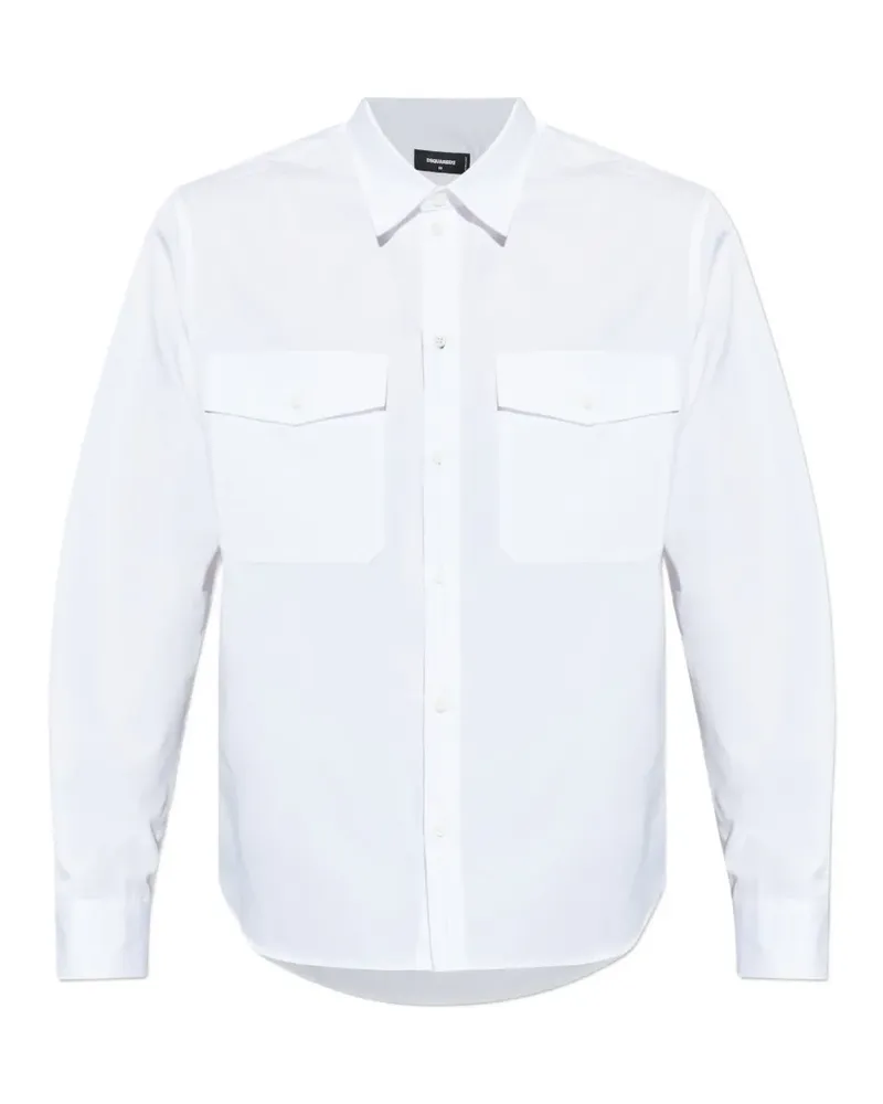 Dsquared2 buttoned flap-pocket shirt - Weiß Weiß