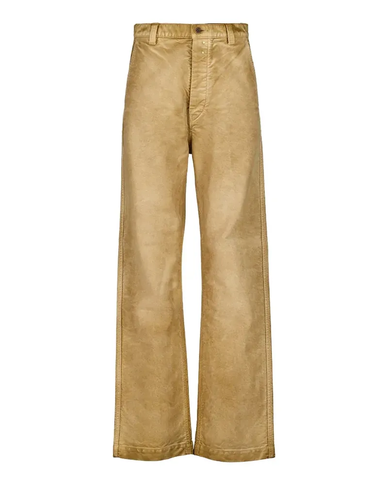 AURALEE Ausgeblichene Straight-Leg-Hose - Braun Braun