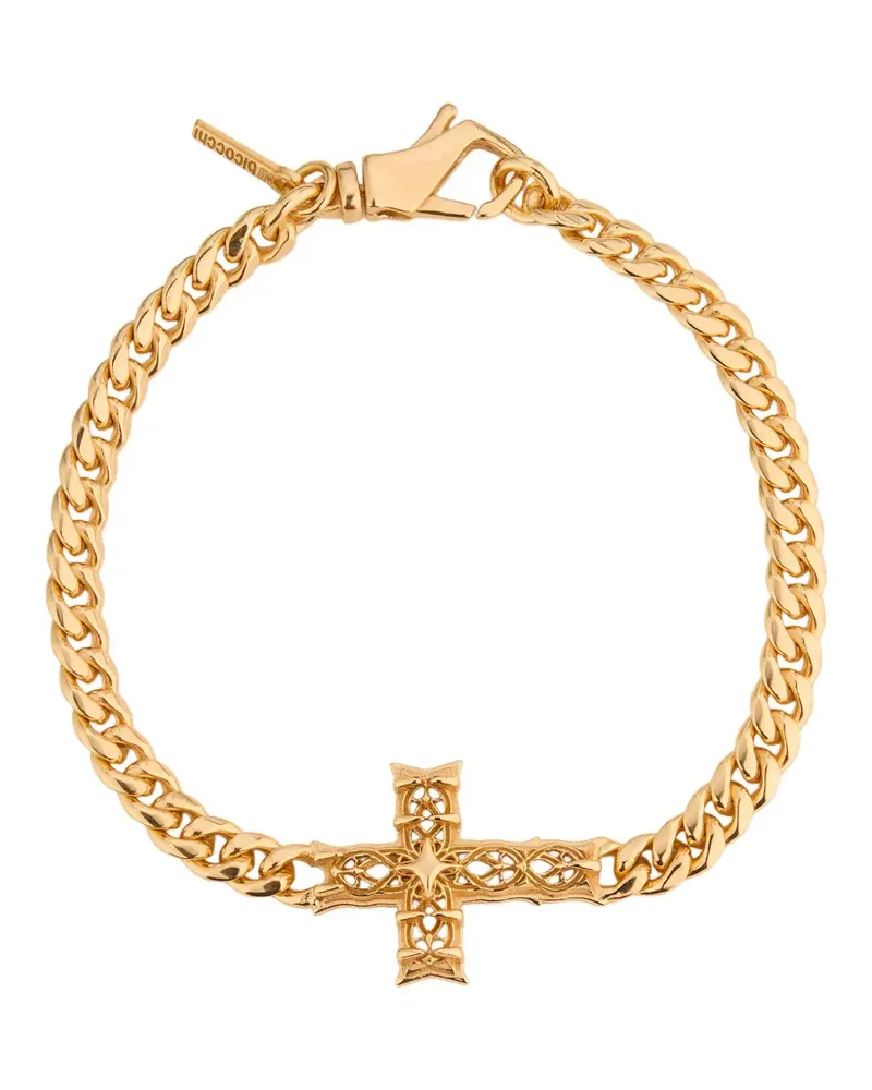 Emanuele Bicocchi Notre-Dame Armband mit Kreuzdetail - Gold Gold