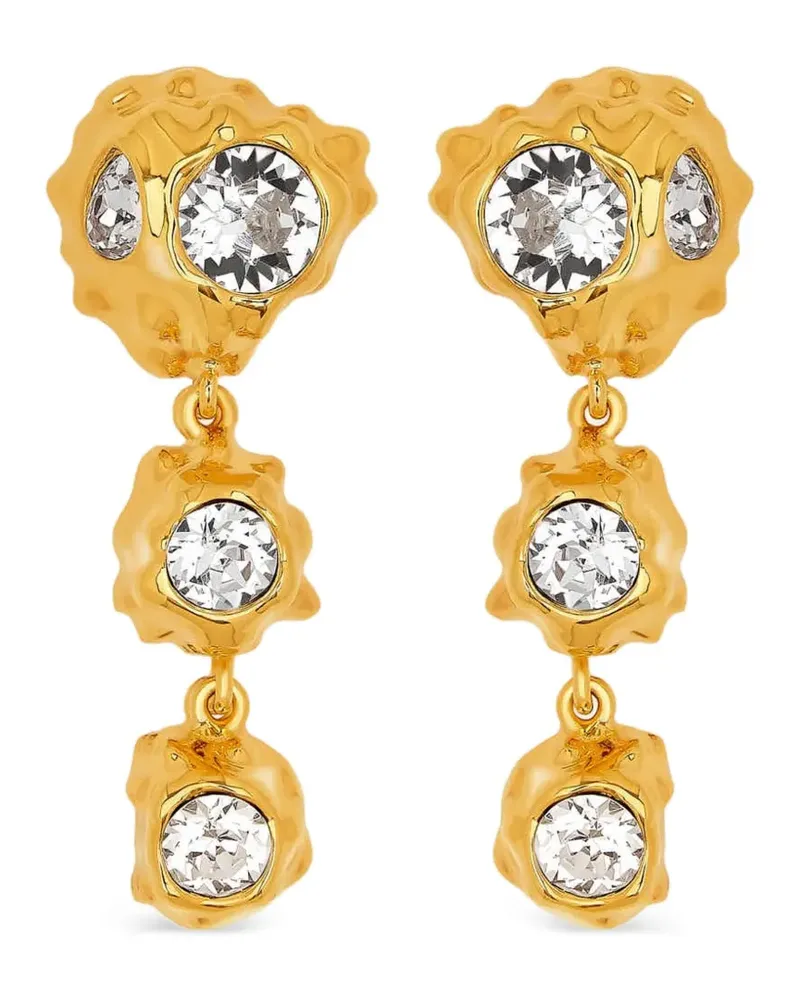 Oscar de la Renta Ohrringe mit Kristallen - Gold Gold