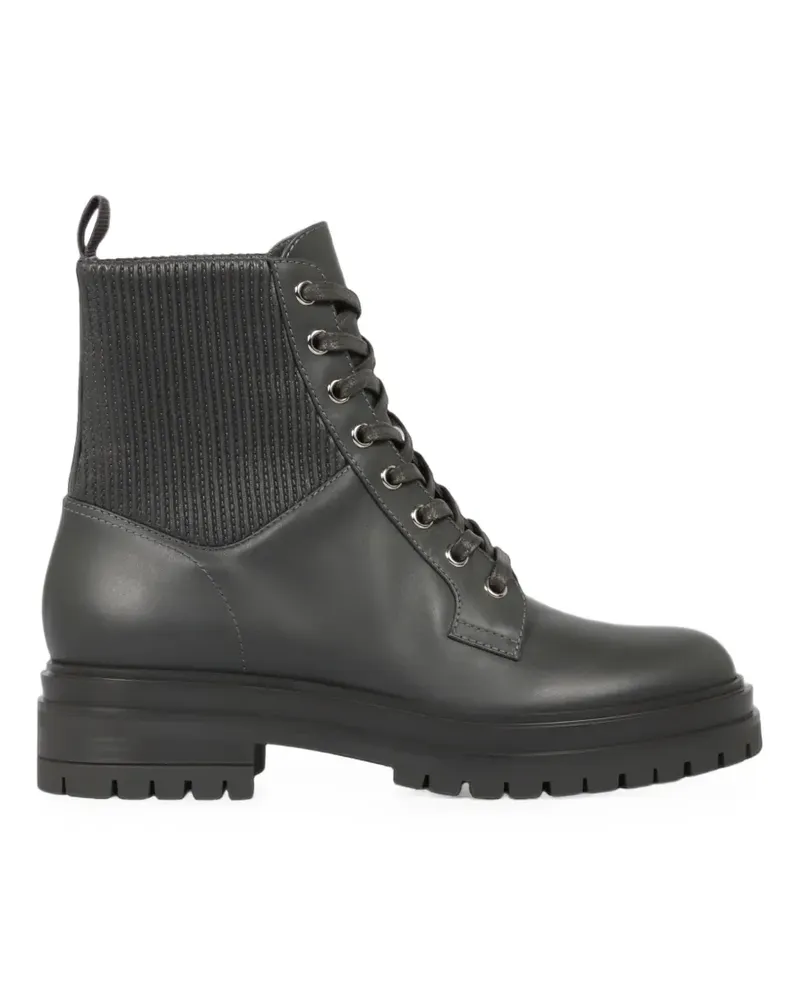 Gianvito Rossi Martis 20 Schnürstiefel - Grau Grau