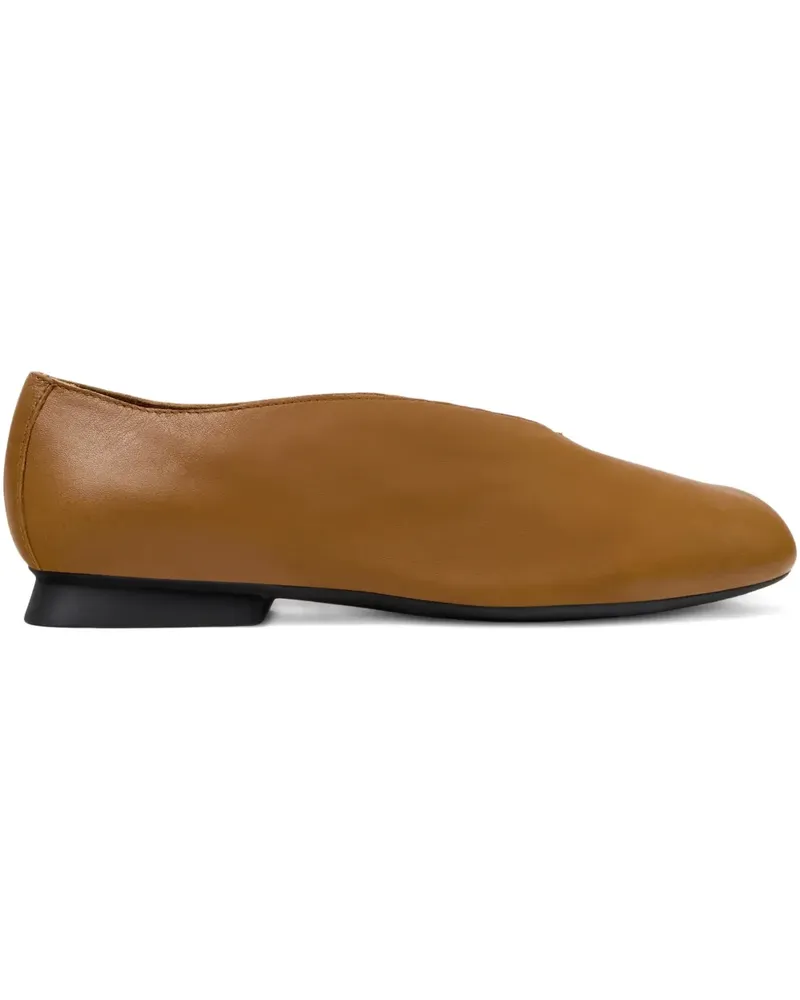 Camper Casi Myra smooth leather ballerinas - Braun Braun