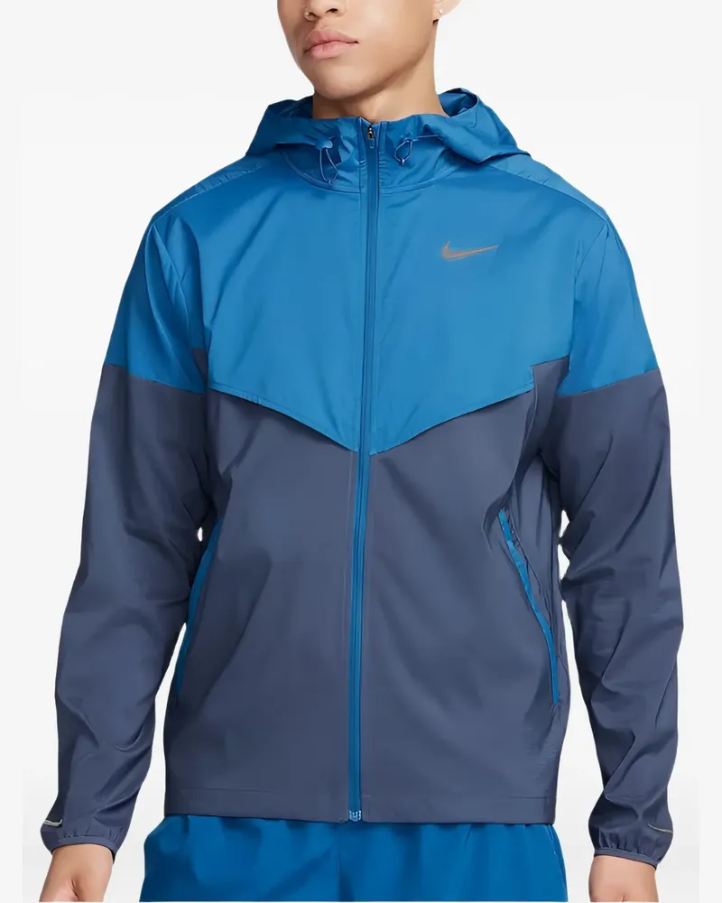 Nike Packable Windrunner chevron jacket - Blau Blau