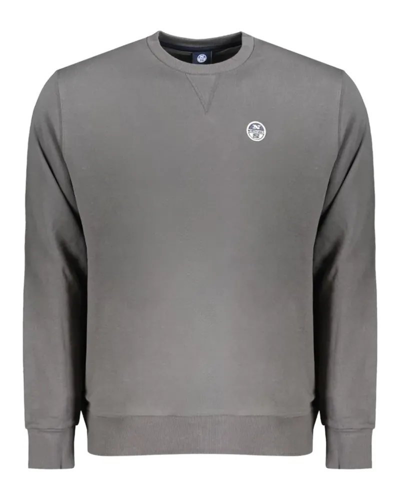 North Sails logo-embroidered crew-neck sweater - Grau Grau