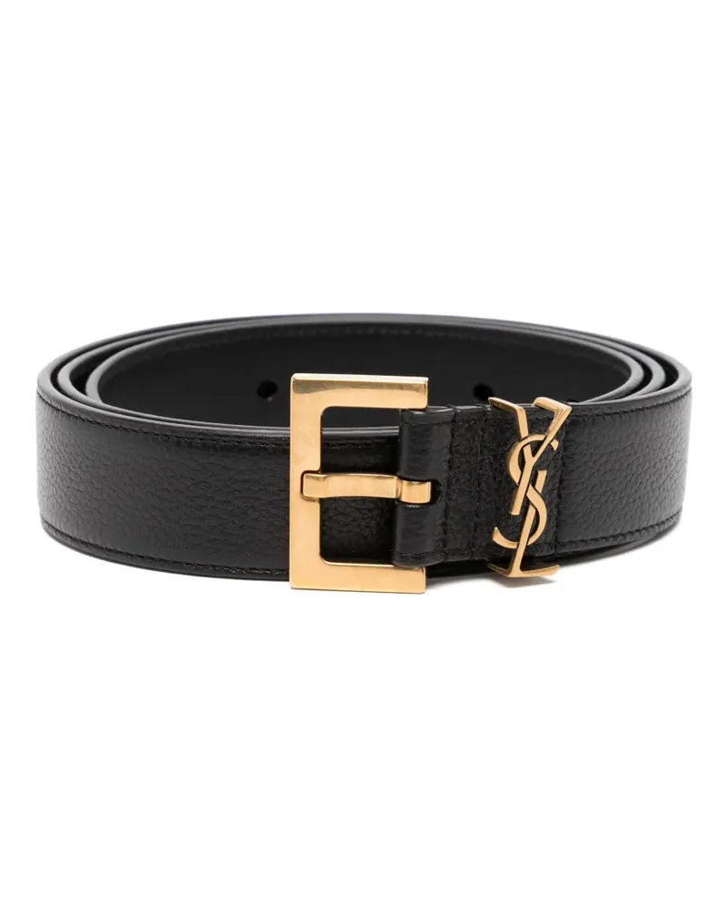 Saint Laurent Milo Gürtel - Schwarz Schwarz