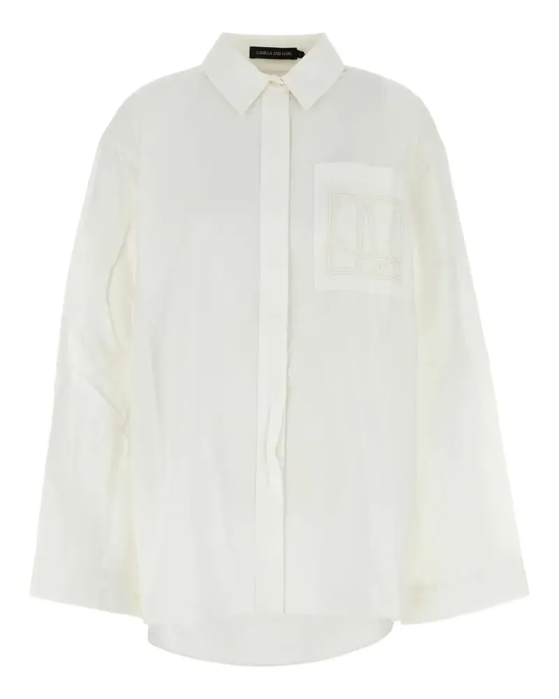 camilla and marc Winslow Oversized-Hemd - Weiß Weiß