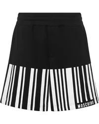 Moschino Gestreifte Joggingshorts Schwarz