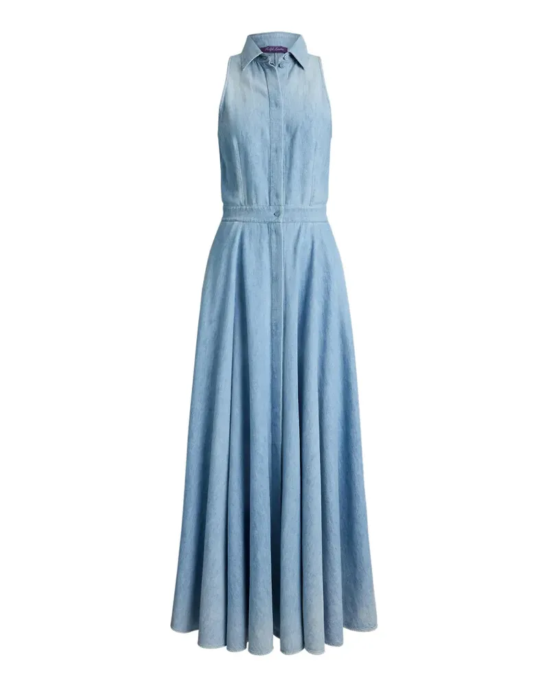 Ralph Lauren Peyten Neckholder-Maxikleid - Blau Blau
