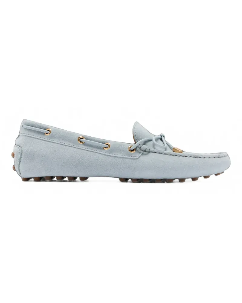 TOD'S Gommino Loafer aus Wildleder - Blau Blau